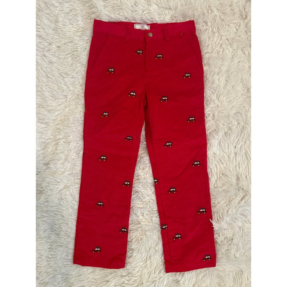 CPC Childrenswear Red Corduroy Christmas Truck Pants
